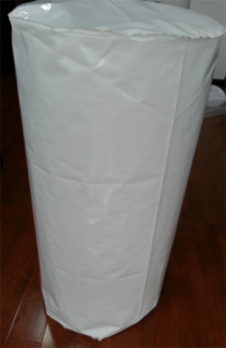 200L milk white round bottom bag
