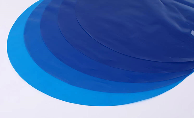 Blue PE circular film